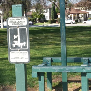Heartwell Park - These workout stations are set up all along the park - Parks Near Me - Long Beach, California