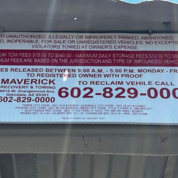 Maverick Towing - Towing Near Me - Glendale, Arizona Maverick Towing - Towing Near Me - Glendale, Arizona