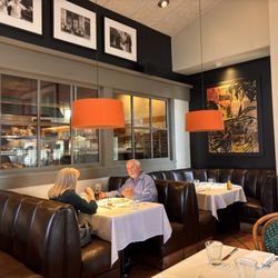 Bistro Don Giovanni - That's in booth seating inside the restaurant
