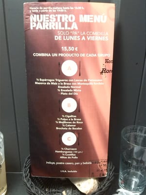 Menu photo 1 La Parrilla del Royal Burgos, BU Menu photo 1 La Parrilla del Royal Burgos, BU