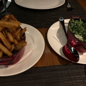 Jacobs & Co. Steakhouse - Duck fries and creamed spinach. Half orders each - Steakhouses Near Me - Toronto, Ontario
