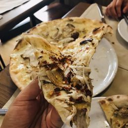 Pizza with porcini mushroom