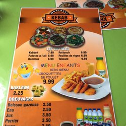 Montréal Kebab - Menu