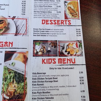 Soho Ramen and Sake Bar - Dessert kid menu - Ramen Near Me - Temecula, California Soho Ramen and Sake Bar - Dessert kid menu - Ramen Near Me - Temecula, California