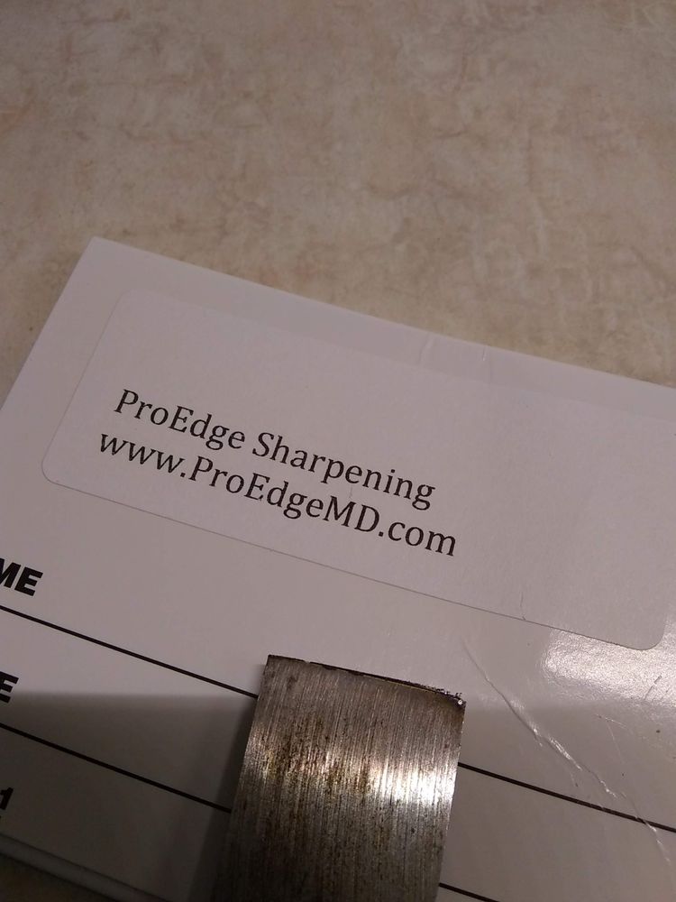 PROEDGE SHARPENING 342 W Gordon St, Bel Air, Maryland Knife