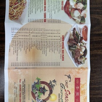 Four Seasons Gourmet Chinese Restaurant - Menu - Chinese Near Me - Davis, California Four Seasons Gourmet Chinese Restaurant - Menu - Chinese Near Me - Davis, California