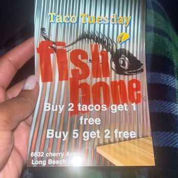 Fish Bone - Flyer. - Seafood Near Me - Long Beach, California