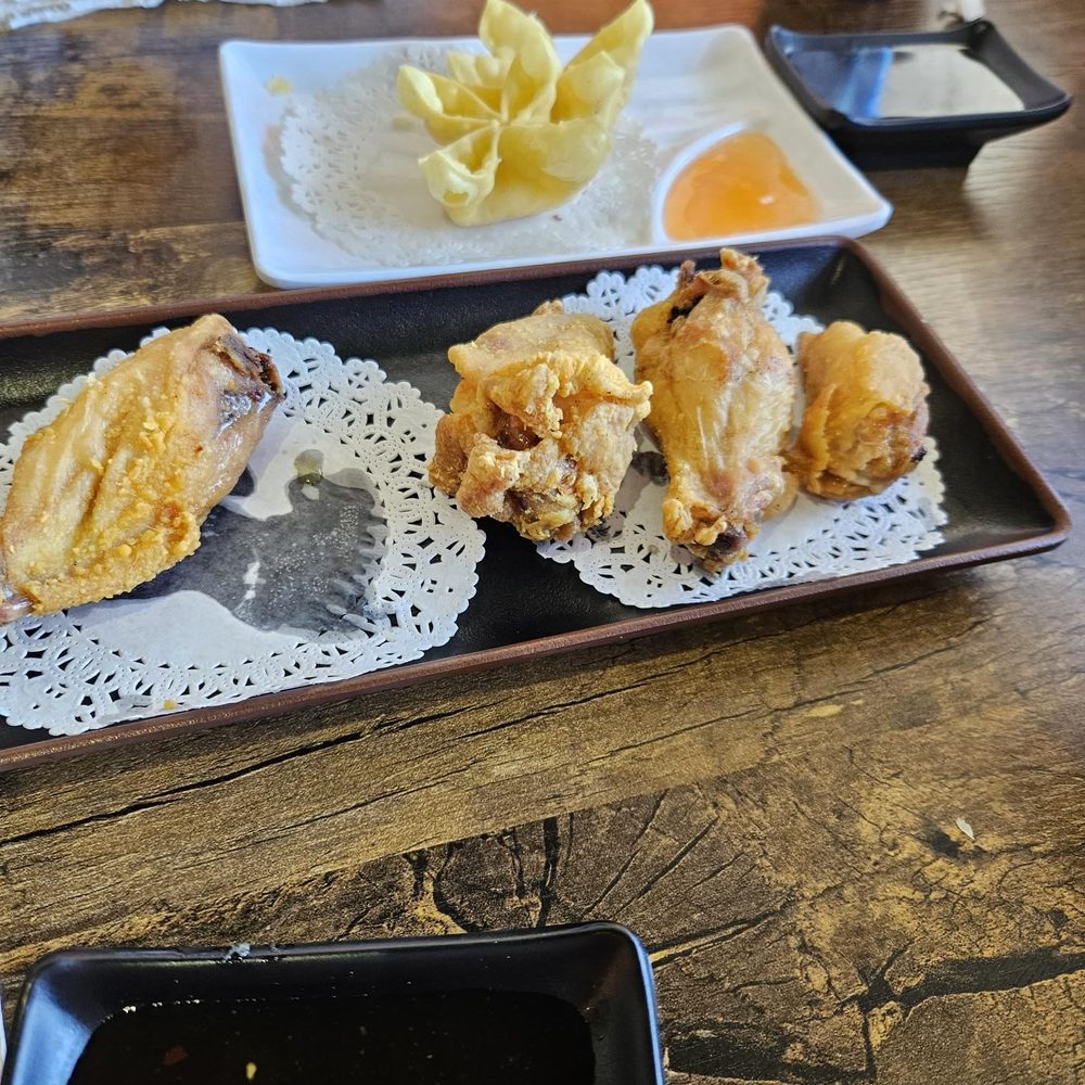 Korean wings and Crab Rangoon Korean wings and Crab Rangoon