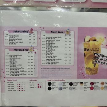 ViVi Bubble Tea - Menu - Bubble Tea Near Me - New York, New York ViVi Bubble Tea - Menu - Bubble Tea Near Me - New York, New York