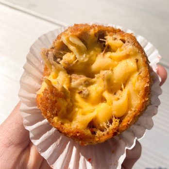 Mama’s Papas - Kalua Pork Mac and Cheese Ball (Las Bolas) - Latin American Near Me