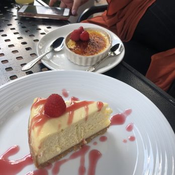 Gandy Dancer - Birthday creme brûlée and cheesecake - Seafood Near Me - Ann Arbor, Michigan