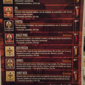Veinticinco Restaurant - Opciones de cervezas - Argentine Near Me - Haedo, B
