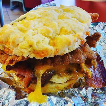 Big Red’s Biscuits & Deli - Chicken, bacon, Egg and cheese jalapeño cheddar biscuit - Delis Near Me - Dawsonville, Georgia Big Red’s Biscuits & Deli - Chicken, bacon, Egg and cheese jalapeño cheddar biscuit - Delis Near Me - Dawsonville, Georgia
