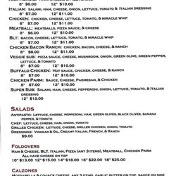 Jac & Do's Pizza - Updated Menu