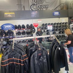 Road Rider Of Reno - Walk of helmets. A small sample.