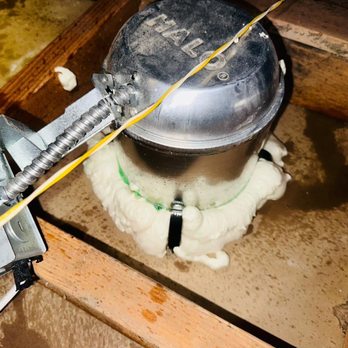 911 Attic Insulation - Lighting in ceiling was sealed with foam sealant - Insulation Installation Near Me - San Jose, California