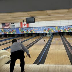 Bangor Brewer Bowling Lanes - Uncle bowl first