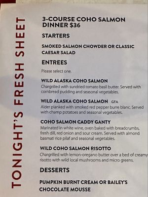 Menu photo 2 Anthony's HomePort Everett Everett, WA