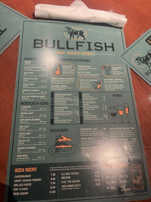 Menu photo 1 Bullfish Grill Pigeon Forge, TN
