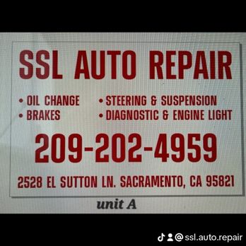 SSL Auto Repair - Oil Change Stations Near Me - Sacramento, California SSL Auto Repair - Oil Change Stations Near Me - Sacramento, California