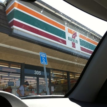 7-Eleven - a view of a store from inside a car - Convenience Stores Near Me - San Gabriel, California