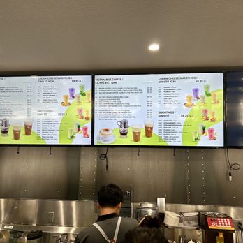 Joe’s Pho - Drink menu overhead - Vietnamese Near Me - San Leandro, California Joe’s Pho - Drink menu overhead - Vietnamese Near Me - San Leandro, California