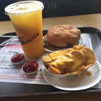 Roll-N-Roaster - Orangeade , cheese fries and roast beef sandwich. - American Near Me - Brooklyn, New York Roll-N-Roaster - Orangeade , cheese fries and roast beef sandwich. - American Near Me - Brooklyn, New York