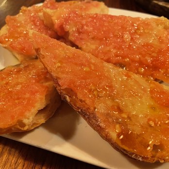 Bravas Bar de Tapas - Pan Tomate (Tomato Toast, Arbequina Olive Oil, Garlic, Sea Salt) - Spanish Near Me - Healdsburg, California
