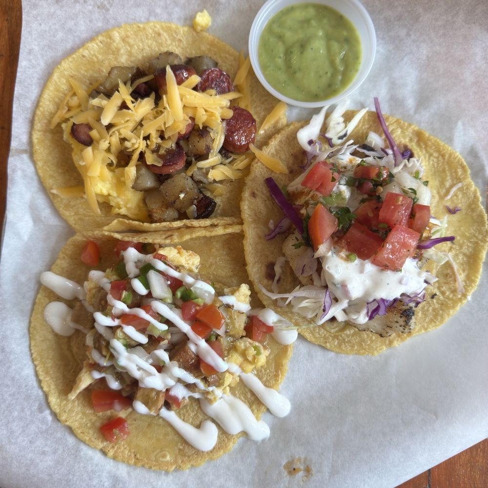 Guisados - Pescado taco, Weenie con Huevo, Chuleta con Chile Verde - Mexican Near Me - Los Angeles, California