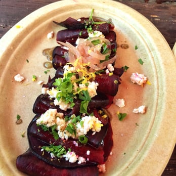 Patrizi's - Roasted beets topped with house-made ricotta. Probably the best beets I've ever had. - Italian Near Me - Austin, Texas