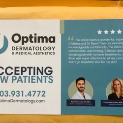 Optima Dermatology & Medical Aesthetics - Promotional mailing from the company.