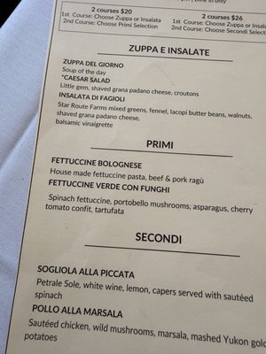 Menu photo 1 Piazza D'Angelo Mill Valley, CA