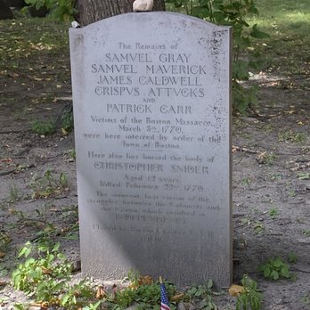 Granary Burying Ground - Photo 10: Gravesite of the Victims of the Boston Massacre - Funeral Services & Cemeteries Near Me - Boston, Massachusetts Granary Burying Ground - Photo 10: Gravesite of the Victims of the Boston Massacre - Funeral Services & Cemeteries Near Me - Boston, Massachusetts
