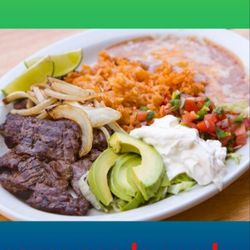 Los Fogones Taco Truck - Carne asada combo