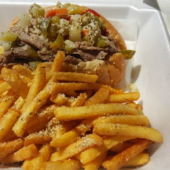 BeBe's Bistro - Sandwiches are stuff full. Large portion of frozen fries dressed up with Parmesan and Italian Seasonings - Food Trucks Near Me