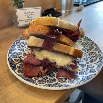Mercantile & Mash - Reuben sandwich with smoked Gouda - Coffee & Tea Near Me - Charleston, South Carolina Mercantile & Mash - Reuben sandwich with smoked Gouda - Coffee & Tea Near Me - Charleston, South Carolina