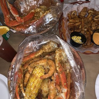Oceanic Boil - King crab leg and shrimp and fried calamari and fries - Cajun/Creole Near Me - Jackson Heights, New York Oceanic Boil - King crab leg and shrimp and fried calamari and fries - Cajun/Creole Near Me - Jackson Heights, New York