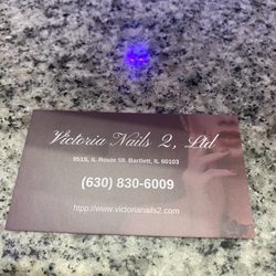 Victoria Nails 2 - Their cute business card!