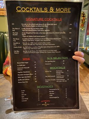 Menu photo 4 Audacity British Style Pub Manchester, CT