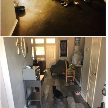 Ged's Floor Store - Before and after - Carpet Installation Near Me - Grand Prairie, Texas