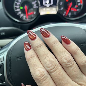U & Me Nail Spa - Red velvet mani - Nail Salons Near Me - Alpharetta, Georgia U & Me Nail Spa - Red velvet mani - Nail Salons Near Me - Alpharetta, Georgia