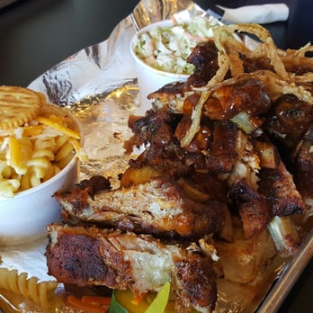 Bell's BBQ - Baby back ribs meal with 3 cheese mac and JB's cole slaw - Barbeque Near Me - Henderson, Nevada
