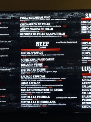 Menu photo 2 INKA Express Peruvian Food La Habra, CA