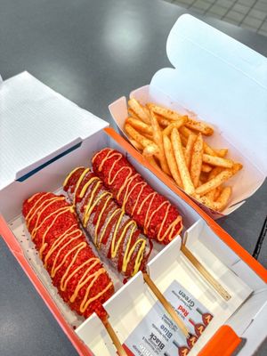 Two Hands Corn Dogs KATY by null