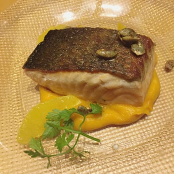 Jaleo - Seared salmon with butternut squash puree - Spanish Near Me - Washington, DC, District of Columbia