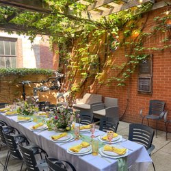 The Backstage Event Center - Rented the garden room and you can also use the patio attached! It was the perfect set up for a bridal shower brunch for 14!