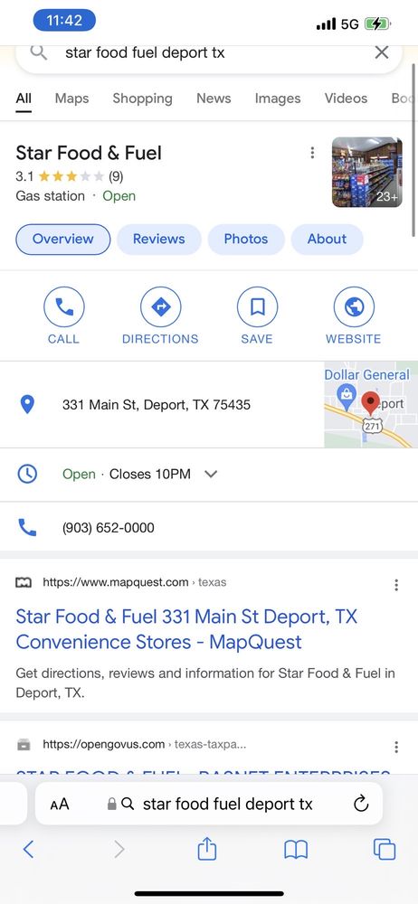 Star Food & Fuel Logo
