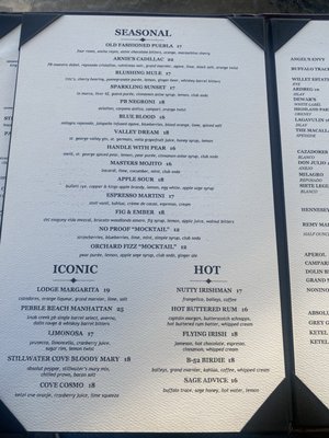 Menu photo 1 The Terrace Lounge Pebble Beach, CA Menu photo 1 The Terrace Lounge Pebble Beach, CA