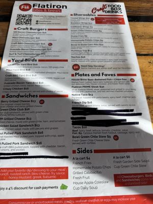 Menu photo 7 Flatiron bites & brews Albuquerque, NM