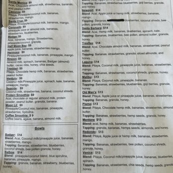 Badger Bowls - Menu - Juice Bars & Smoothies Near Me - Redlands, California Badger Bowls - Menu - Juice Bars & Smoothies Near Me - Redlands, California